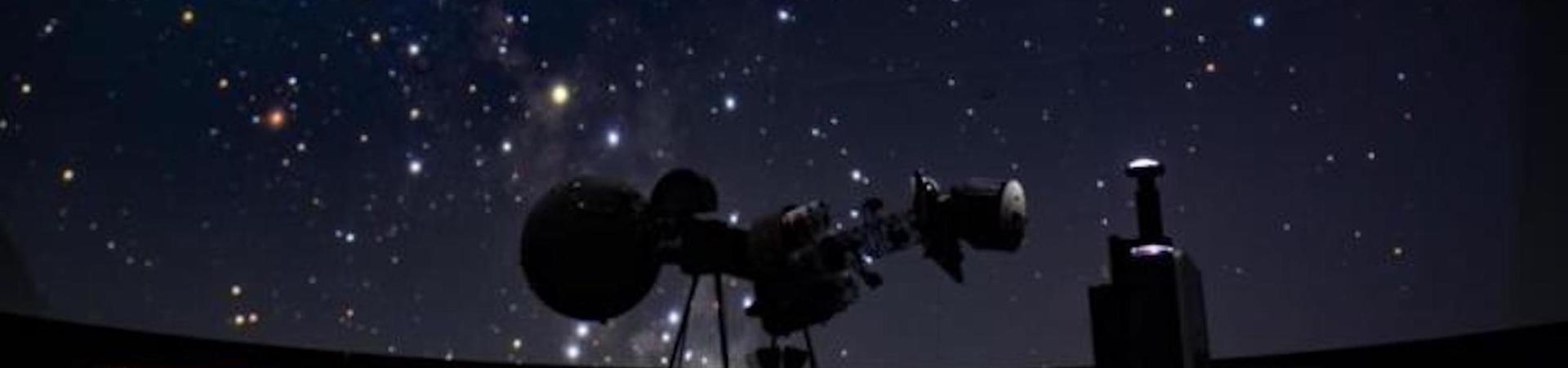 telescope and night sky